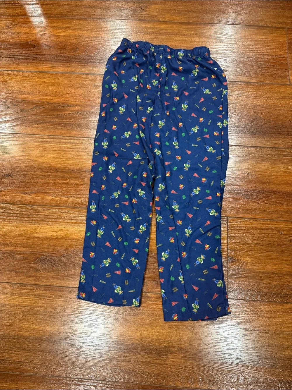 Polo by Ralph Lauren Navy Blue Kids Pajama Pants with Colorful Print